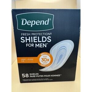 Depend Shields for Men Fresh Protection 58ct